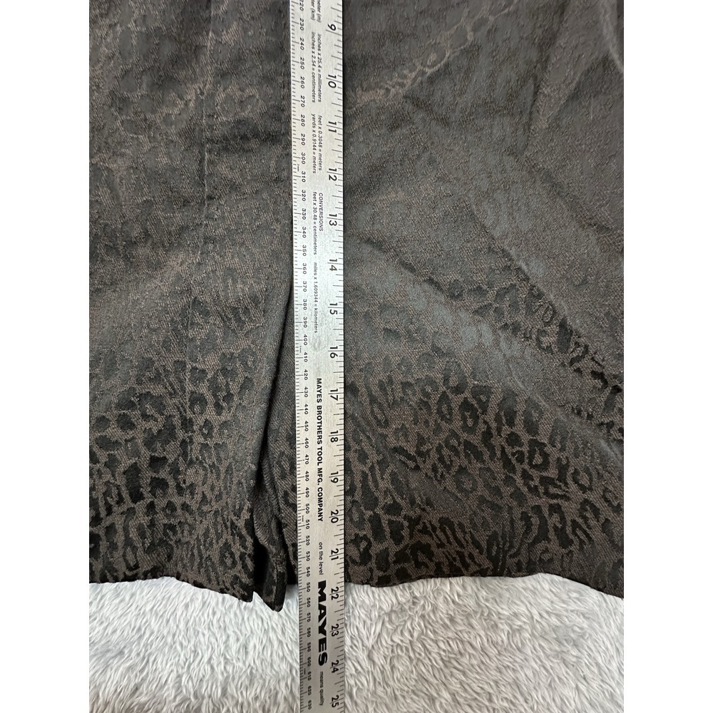 Ann Taylor Skirt Size 2 Brown Leopard‎ With Faux Pockets Wool - Picture 5 of 6